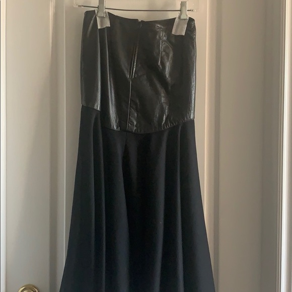 Vintage Black Leather Maxi Skirt - Size 4 - Picture 5 of 8